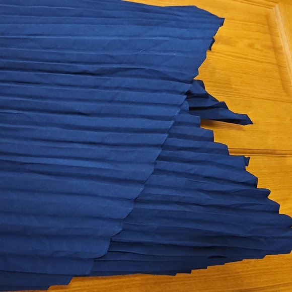 NWT Aidan Mattox Womens Pleated Flowy High Low Midi Cocktail Party Dress sz.4 - Picture 4 of 8